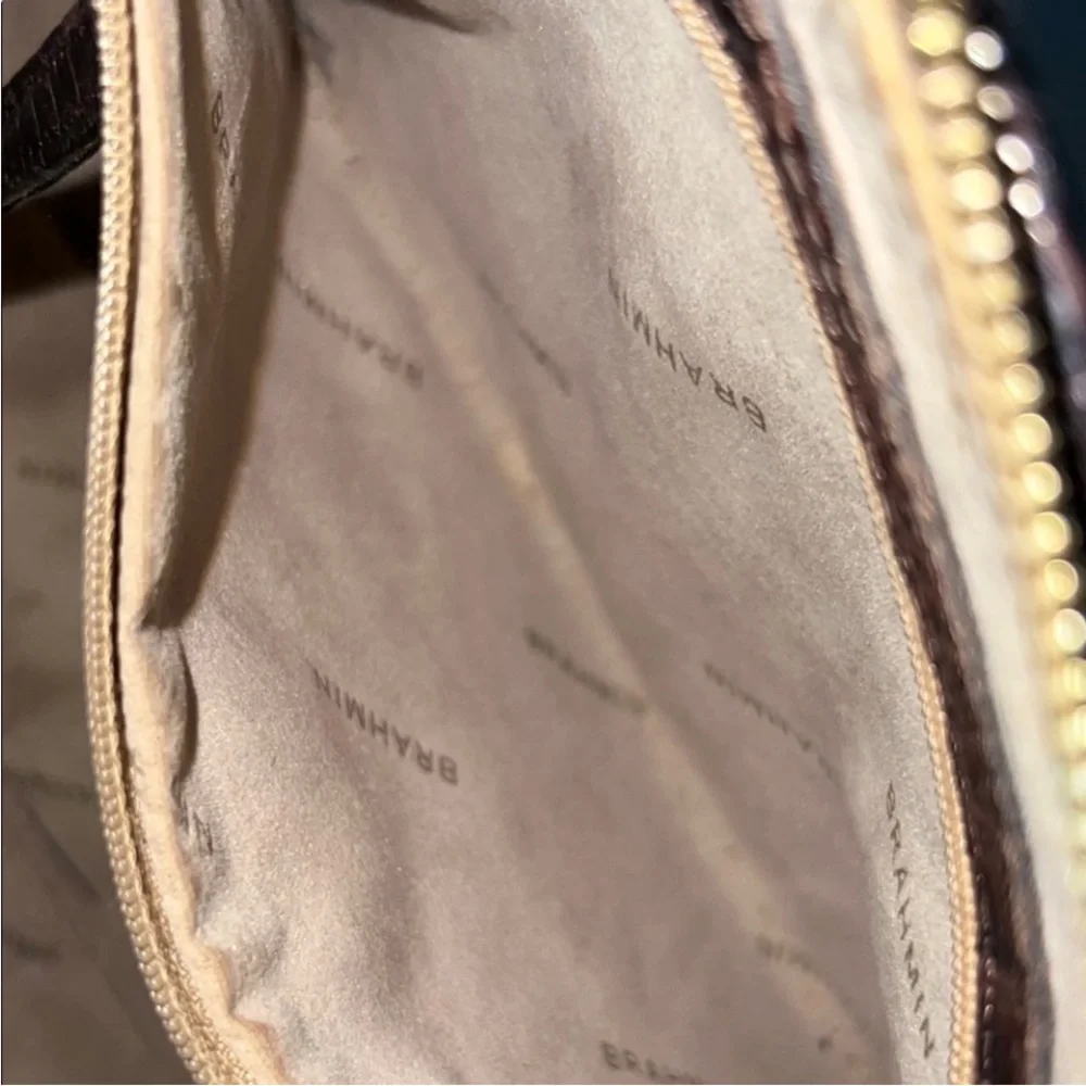 Brahmin Crocodile-Embossed Handbag